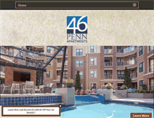 Tablet Screenshot of 46penn.com